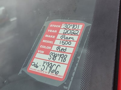 2022 RAM 1500 Big Horn/Lone Star