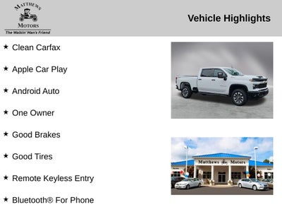 2024 Chevrolet Silverado 2500HD Custom Value Z71Package