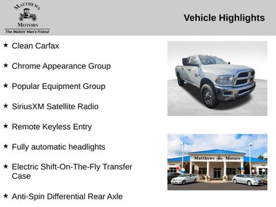 2016 RAM 2500 Tradesman