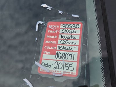 2025 Toyota Camry LE