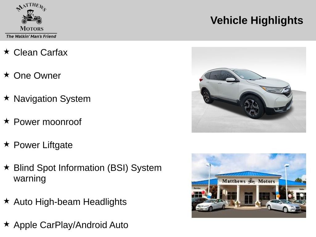 2018 Honda CR-V Touring