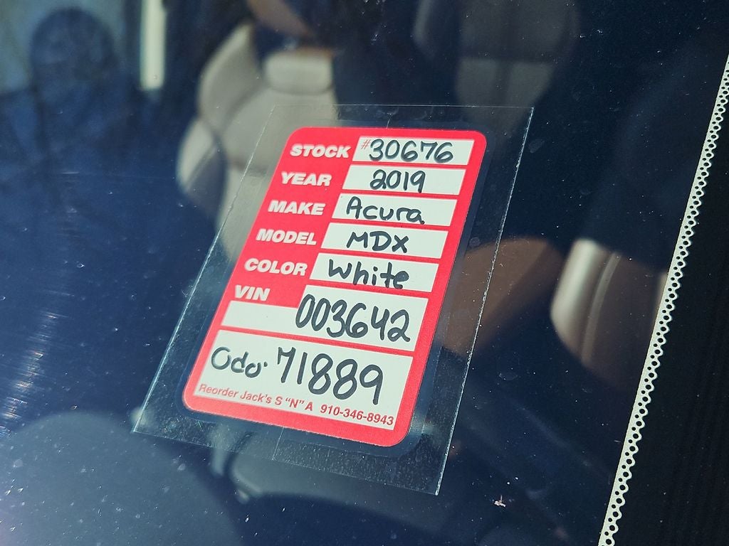 2019 Acura MDX 3.5L Advance Package SH-AWD