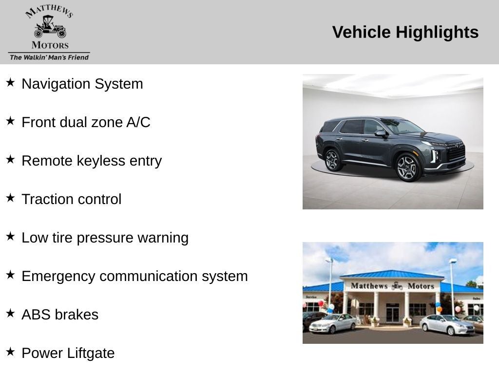 2024 Hyundai Palisade SEL PREMIUM 1 OWNER