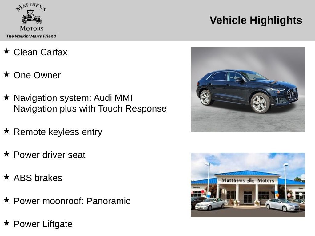 2022 Audi Q8 55 Premium quattro