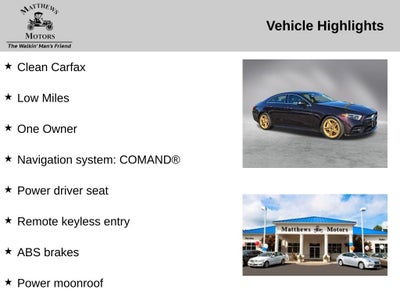 2019 Mercedes-Benz CLS CLS 450 4MATIC®