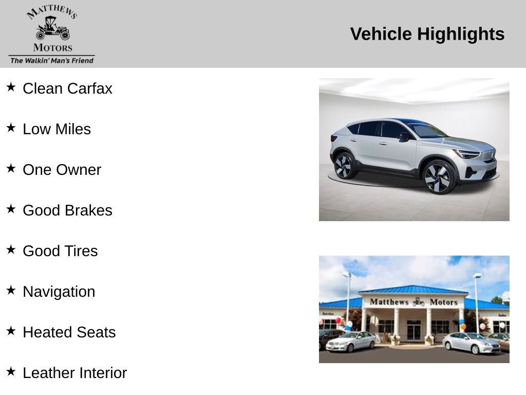 2023 Volvo C40 Recharge Pure Electric Ultimate