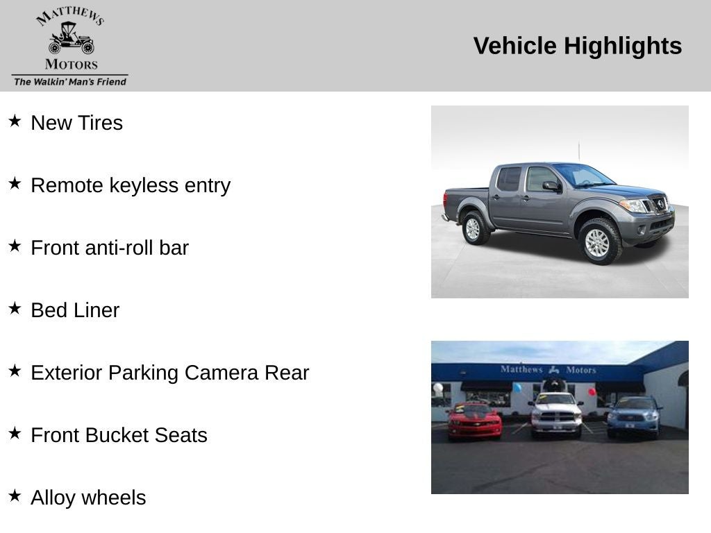 2019 Nissan Frontier SV