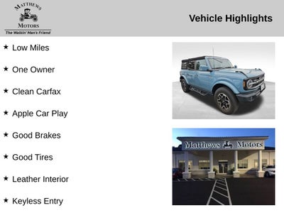 2023 Ford Bronco Outer Banks Advanced 4x4