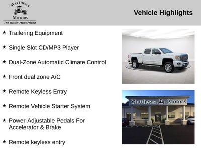 2016 GMC Sierra 2500HD Denali 4WD Crew Cab 6.6L Turbo Diesel w/ Duramax