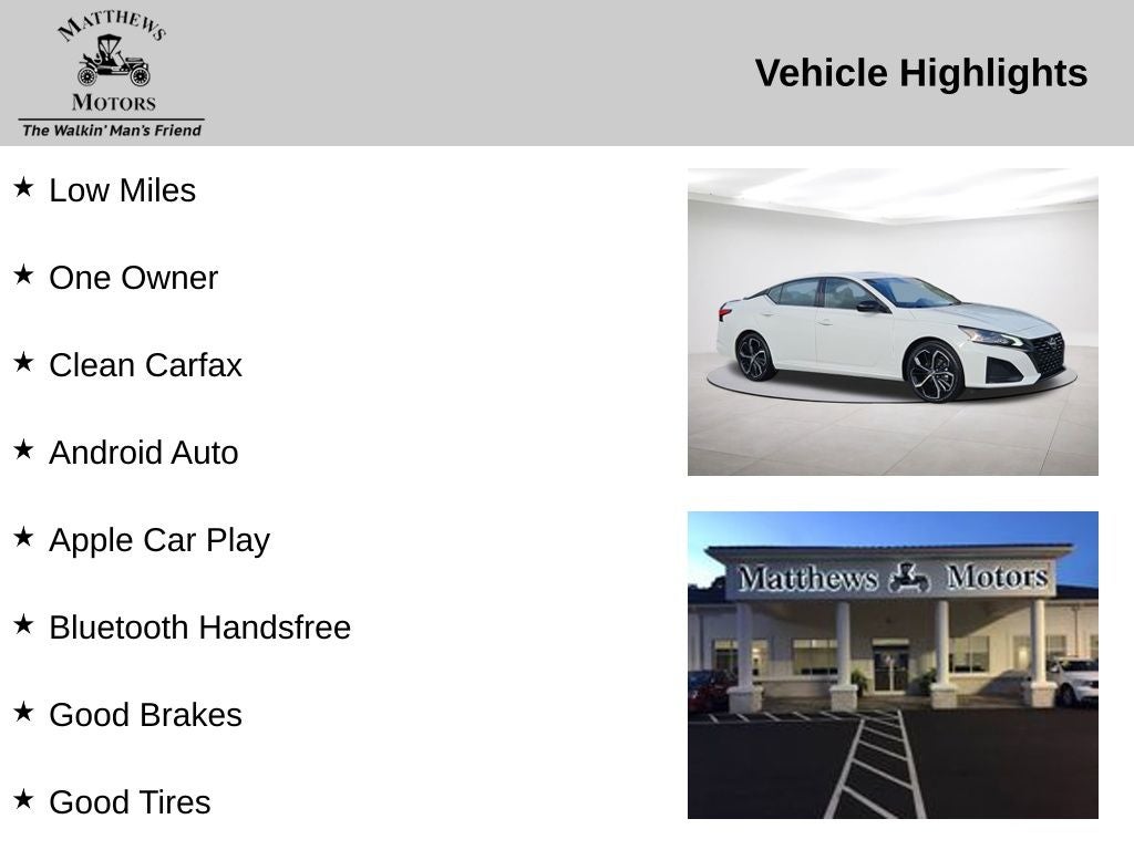 2024 Nissan Altima 2.5 SR