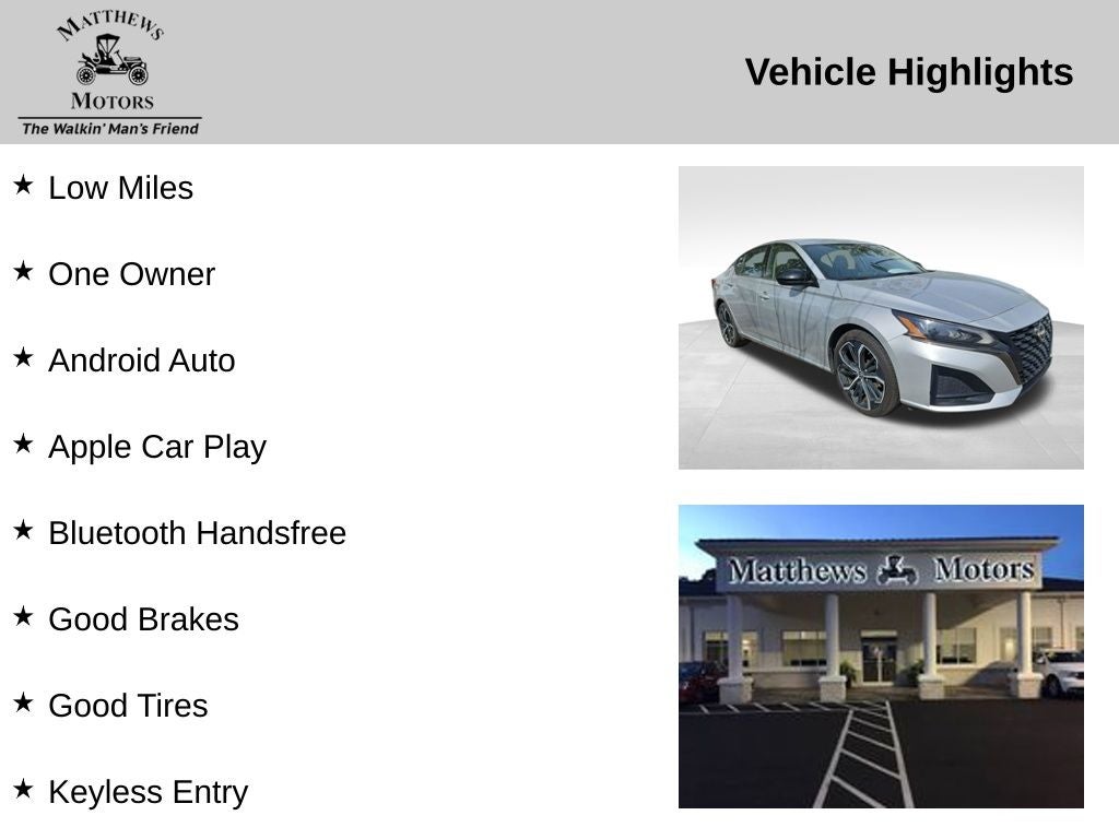 2024 Nissan Altima 2.5 SR