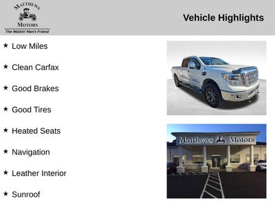 2017 Nissan Titan XD Cummins V8 Turbo Diesel SL 4x4 Crew Cab Texas Tita