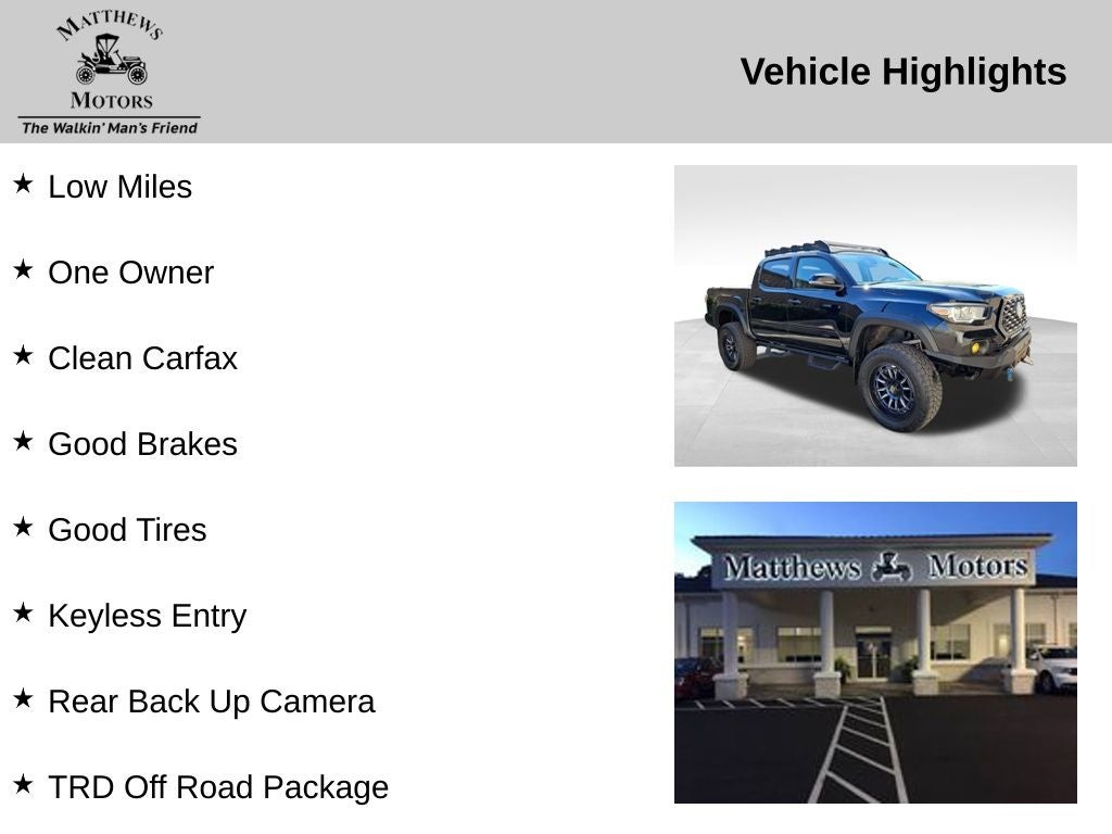 2022 Toyota Tacoma TRD Off-Road V6