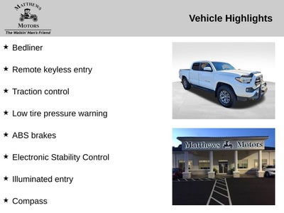 2018 Toyota Tacoma 2wd Double Cab V6 V6