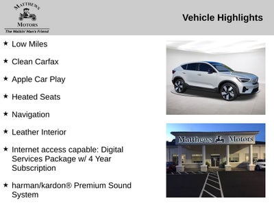 2023 Volvo C40 Recharge Pure Electric Ultimate